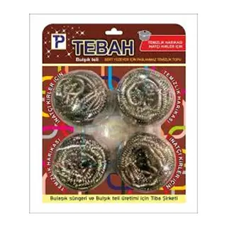 4 Parça Bulaşık Top Teli