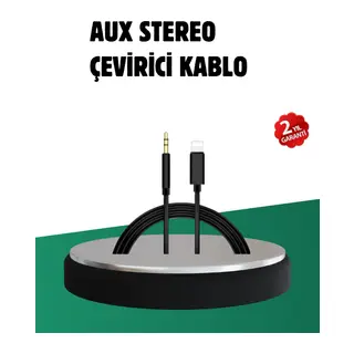 iPhone Uyumlu Lightning 3.5mm Aux Adaptör Kablo Stereo Ses Aktarım