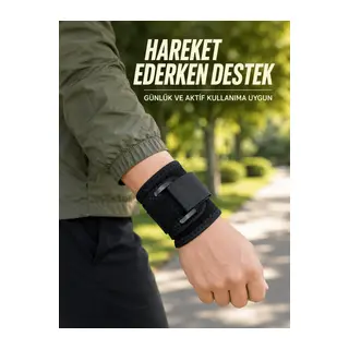 Ayarlanabilir Bilek Destekliği Cırtlı Bileklik Günlük Kullanım ve Spor İçin Bilek Desteği