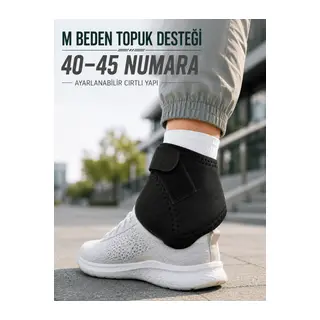 M Beden Topuk Çorabı 40-45 Numara Ayarlanabilir Cırtlı Topuk Destekleyici