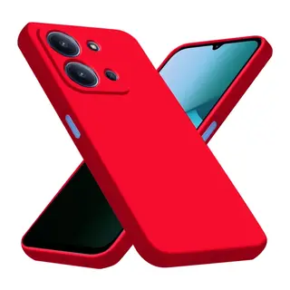 Xiaomi Redmi 15C 4G Nano içi Kadife Silikon - Kırmızı