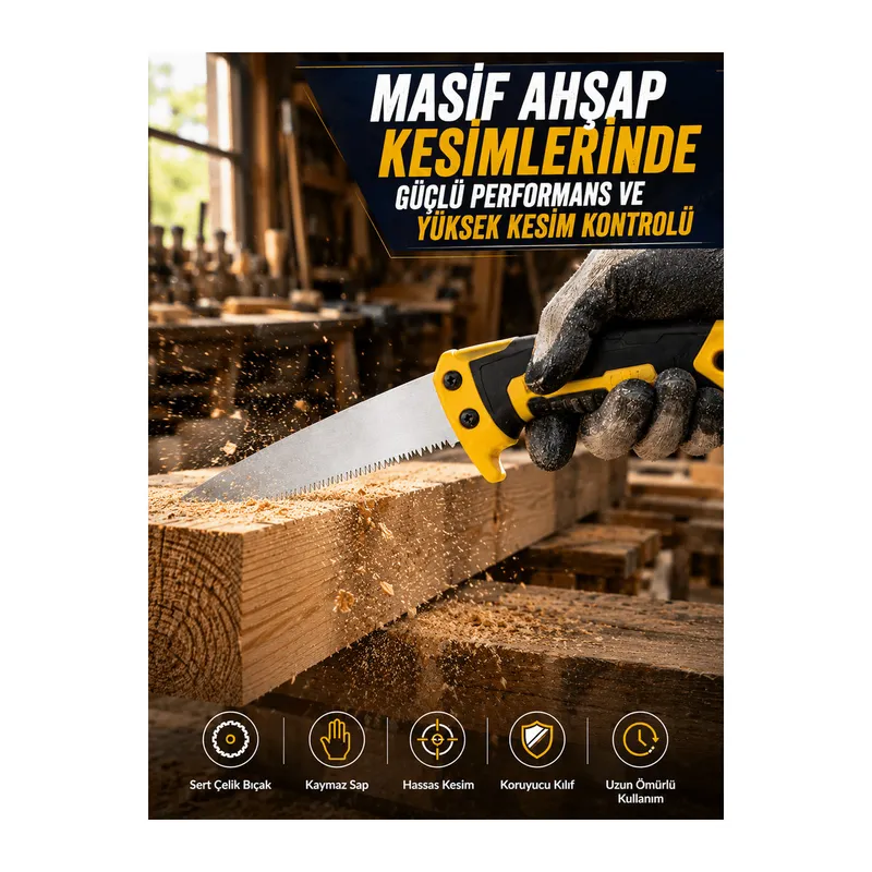 270 mm Düz Bıçaklı Bahçe Budama Testeresi Kılıflı