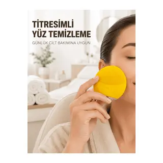 Su Geçirmez Titreşimli Yüz Temizleme Cihazı Yumuşak Silikon Cilt Bakım Fırçası