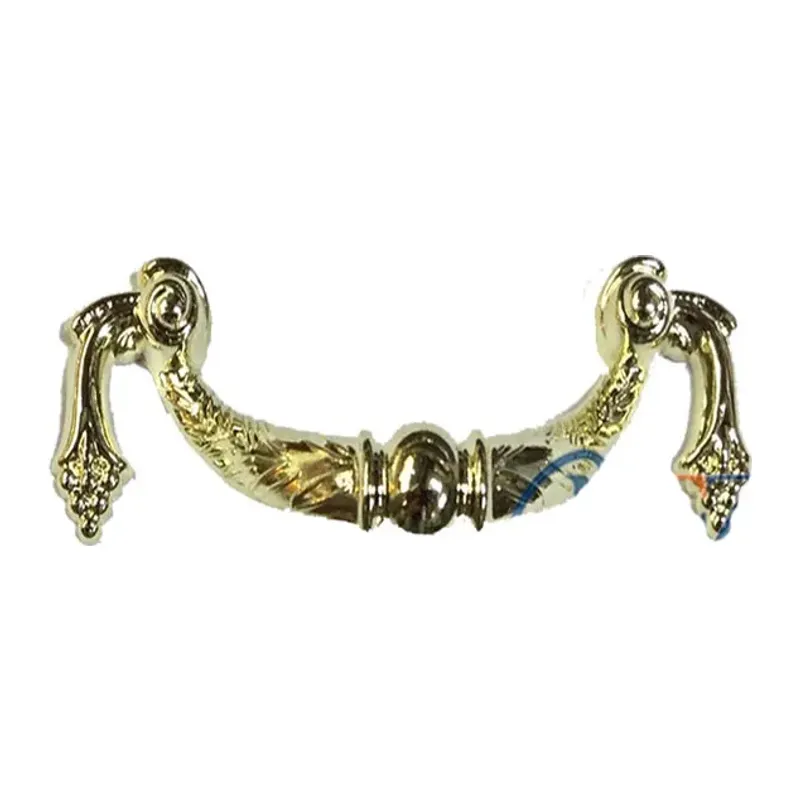 Dekoratif Zamak Üzümlü Kulp - 64mm, Sarı, 100 Adet