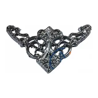 Dekoratif Köşe Süsü, Köşelik - Küçük, 19x34mm, Nikel, 1 Adet