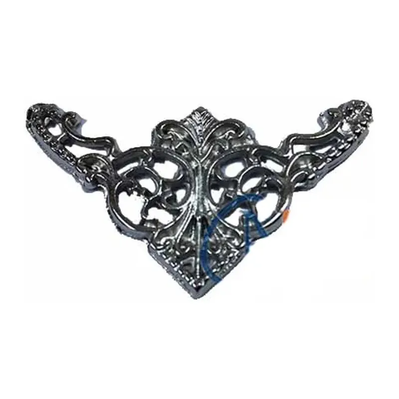 Dekoratif Köşe Süsü, Köşelik - Küçük, 19x34mm, Nikel, 1 Adet