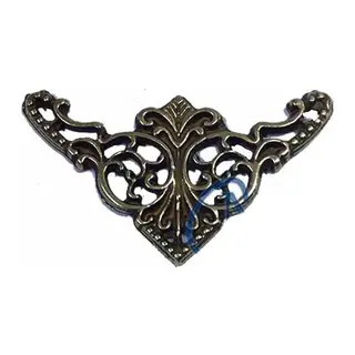 Dekoratif Köşe Süsü, Köşelik - Küçük, 19x34mm, Antik, 1 Adet
