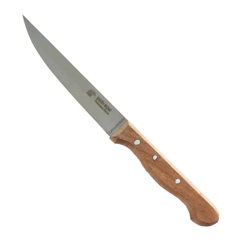 Bursa Paslanmaz Sebze Bıçağı 12 cm, Ahşap Sap