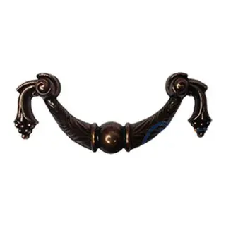 Dekoratif Zamak Üzümlü Kulp - 64mm, Eskitme, 100 Adet