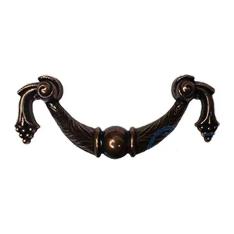 Dekoratif Zamak Üzümlü Kulp - 64mm, Eskitme, 100 Adet