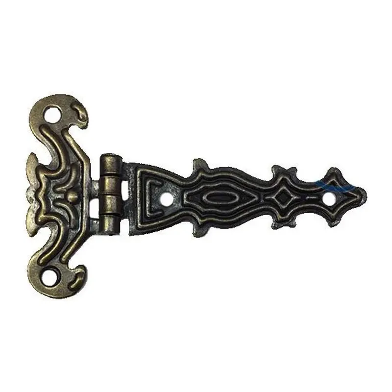 Dekoratif, Sac Tek Kuyruklu Menteşe - 40x68 mm, Küçük, Antik, 1 Adet
