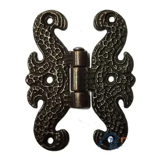 Zamak Kelebek Menteşe - Büyük, 50x67mm, Oksit, 1 Adet