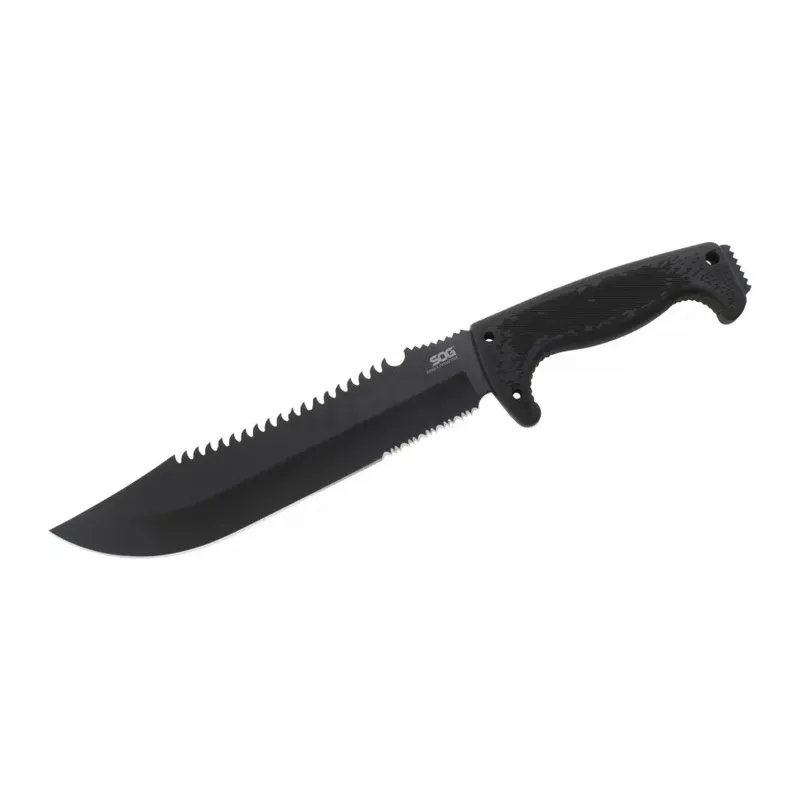 F03T Kamp Tırtıklı Testereli Outdoor Klipsli / Bıçak 39 cm - Kauçuk Saplı