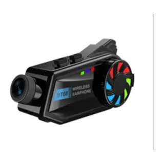 Bt68 Motosiklet Kask Bluetooth Kulaklık 1080p Kamera Ses Kontrolü Video Kayıt Özellikli intercom