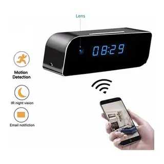 4K Wifi Gizli Kamera Bebek Bakıcı Kamera 1080p Masa Saati sesli kayıt