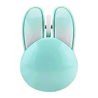 Tavşan figürlü Kablosuz Mouse pil Dahil Etiket Hediyeli Mavi