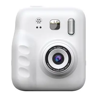 Dijital Fotoğraf Çıkaran Video Kaydedici Taşınabilir Anında Baskı Çıkaran Çocuk Kamerası Beyaz