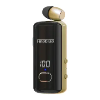 Fineblue F580 Dijital Göstergeli Makaralı Titreşimli Bluetooth Kulaklık Gold