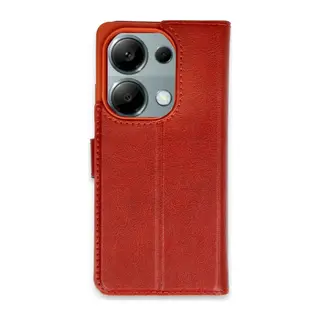Xiaomi Redmi Note 13 Pro 4G Kılıf Trend S Plus Kapaklı Kılıf - Kırmızı