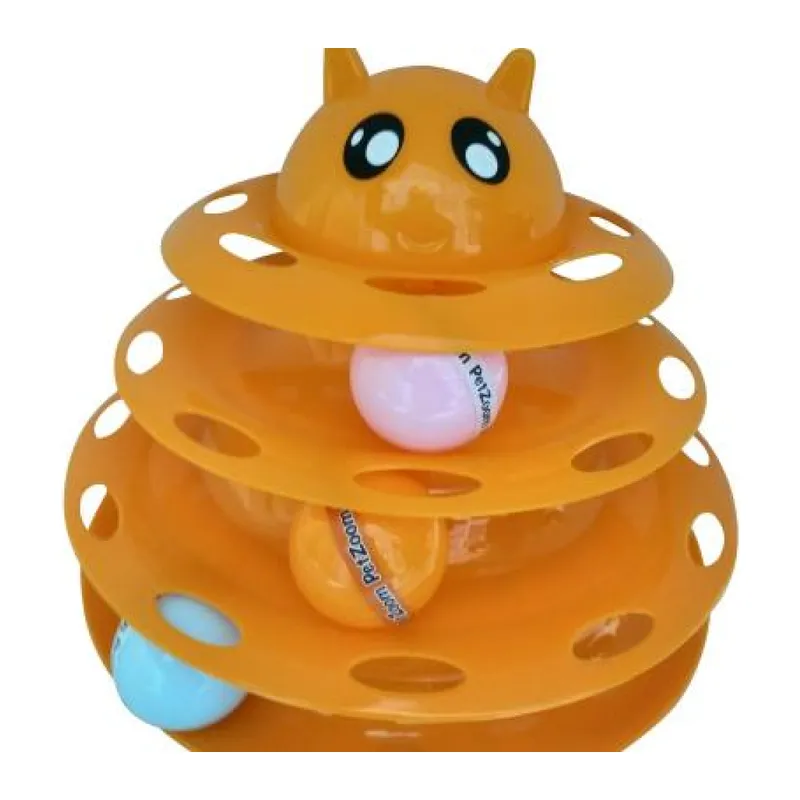 Petzoom Kedi Başlıklı 3 Katlı Kedi Oyuncağı