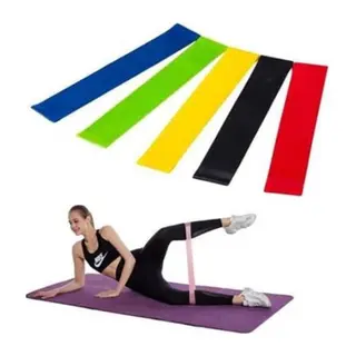 Aerobik Bant 5 Li Pilates Yoga Bandı ***