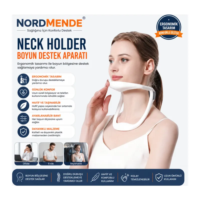 Neck Holder Boyun Destek Aparatı | Ergonomik & Medikal Kullanım