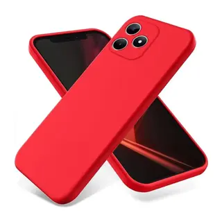 Realme Note 50 4G Kılıf First Silikon - Kırmızı