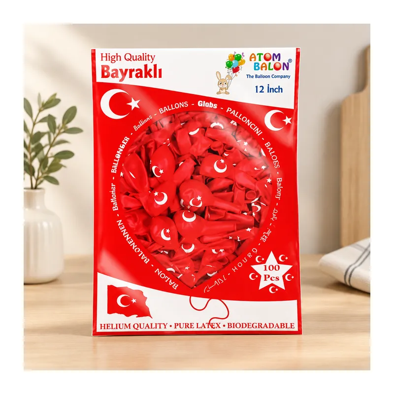 Türk Bayrağı Balonu 100'lü