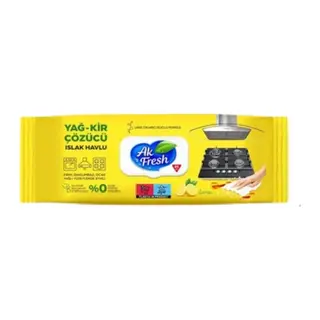 Yağ ve Kir Çözücü Islak Mendil Limon 85'li