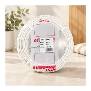2x1,5 mm Ttr Elektrik Kablosu 100 metre
