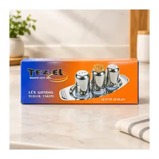 Küçük Metal Tuzluk Takımı