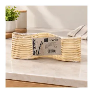 Bambu Dalgalı Çizgili Sunumluk