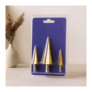 HSS kademeli matkap ucu seti 4-12 / 4-20 / 4-32 mm (3 parça)