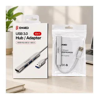 4 Port USB 3.0 Anahtarlı Hub