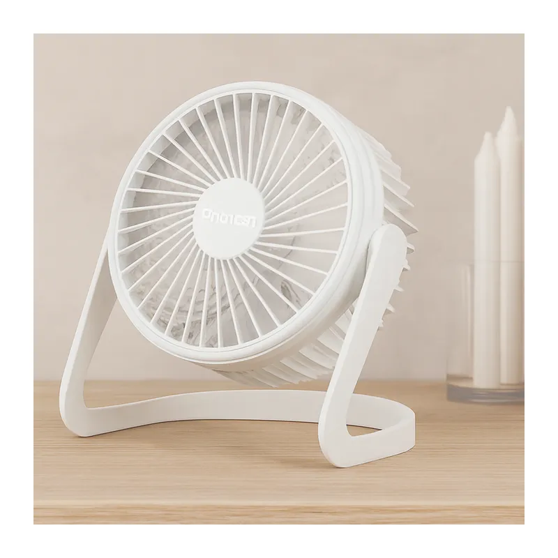 USB Şarjlı Masaüstü Fan 14.5x14.1 cm PVC Gövde
