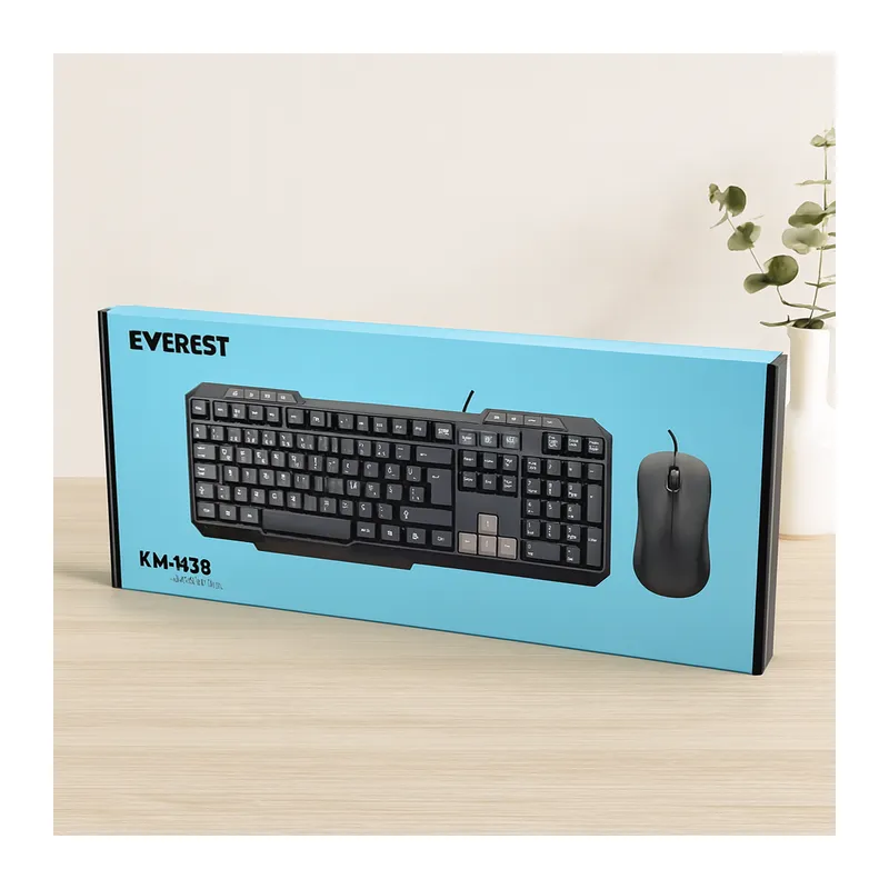 Kablolu USB Klavye Mouse Seti (Q Klavye, 1200 DPI)