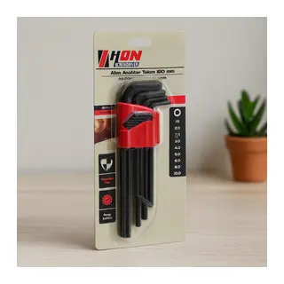 Alyan Anahtar Takımı Siyah Uzun 180 mm