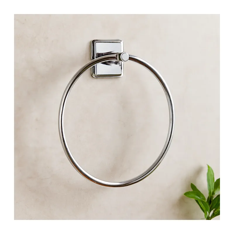 Yuvarlak Metal Yapışkanlı Banyo Havluluk