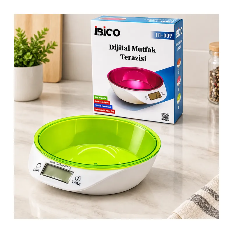 Dijital Kaseli Mutfak Terazisi 5kg/1g (Pilli)