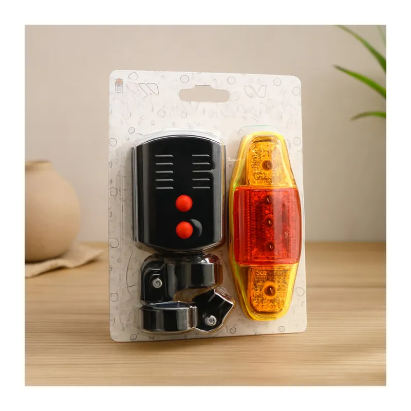 Bisiklet 3in1 Korna COB LED Fener Sinyalli Stop Lambası (Pilli)