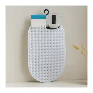 Oval Kaydırmaz Banyo Paspası 63 Vantuzlu Plastik 34x65 cm