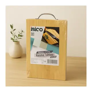 Bambu Kesme Tahtası 20x30x1.7 cm - Metal Kulplu