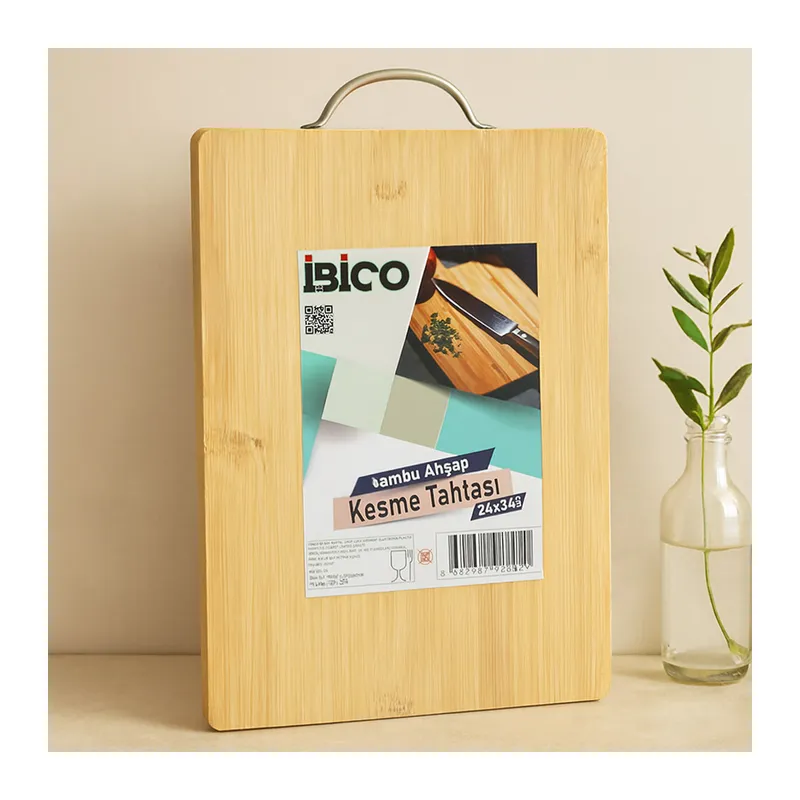 Bambu Kesme Panosu 24x34x1.7 cm - Metal Kulplu