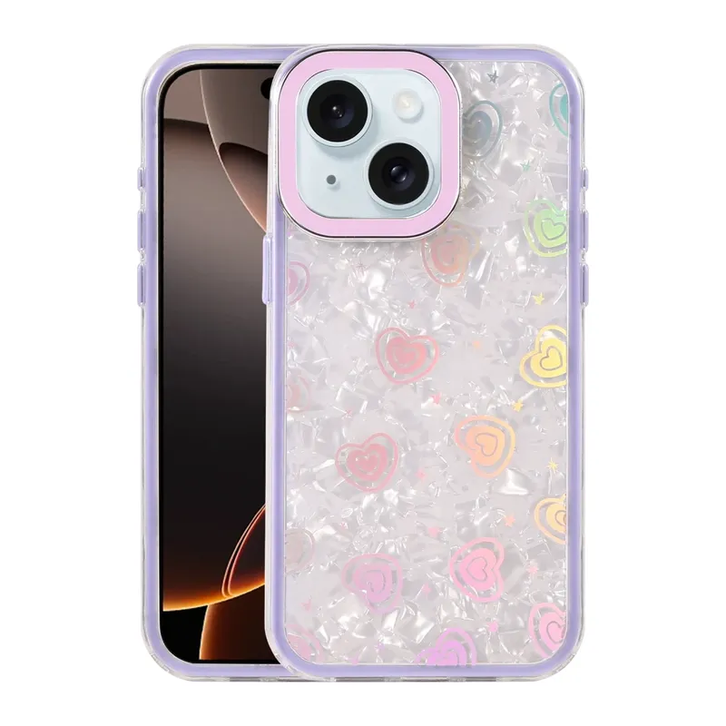 Apple iPhone 14 Lumi Desenli Kapak - Mor