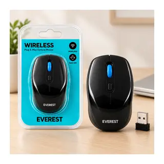 Kablosuz Optik Mouse Siyah Lacivert