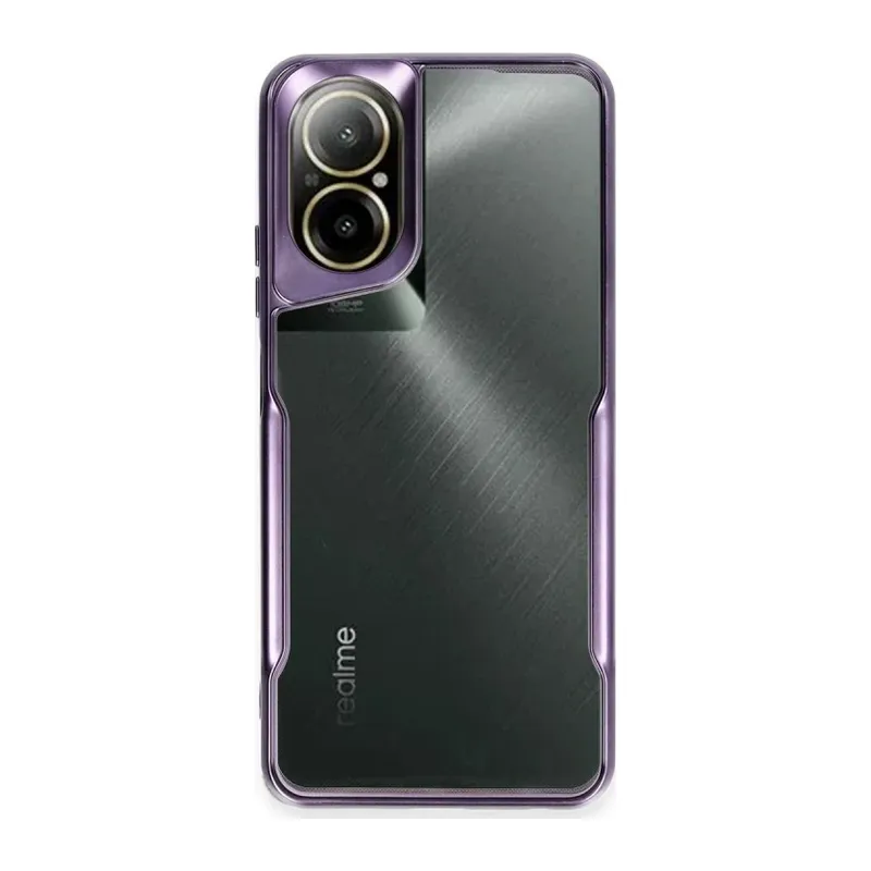 Realme 12 Lite Kılıf Boyi Silikon Kapak - Derin Mor