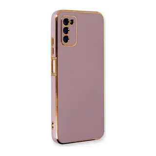Samsung Galaxy A03S Kılıf Volet Silikon - Mor