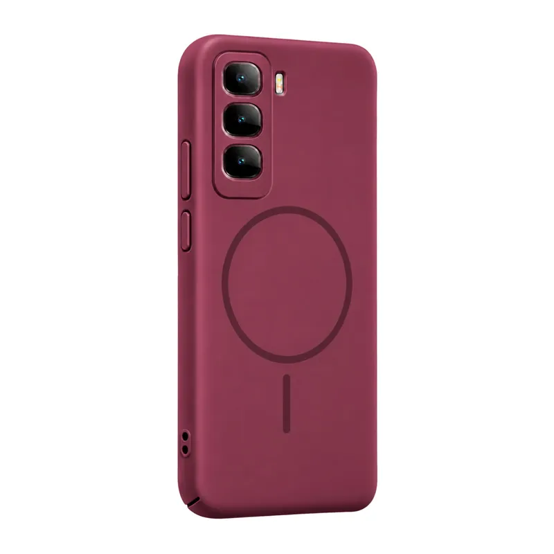 İnfinix Hot 60i 4G Mika PC Magsafe Kapak - Bordo