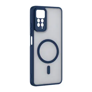 Xiaomi Redmi Note 11 Pro Loji Magsafe Kapak - Mavi