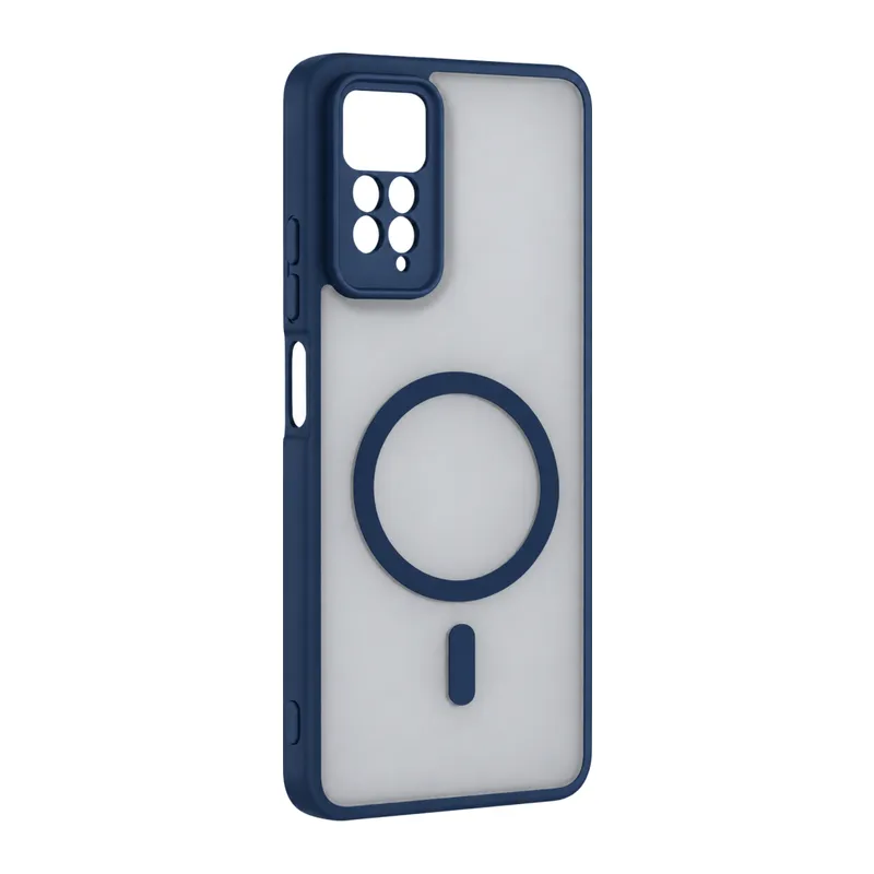 Xiaomi Redmi Note 11 Pro Loji Magsafe Kapak - Mavi